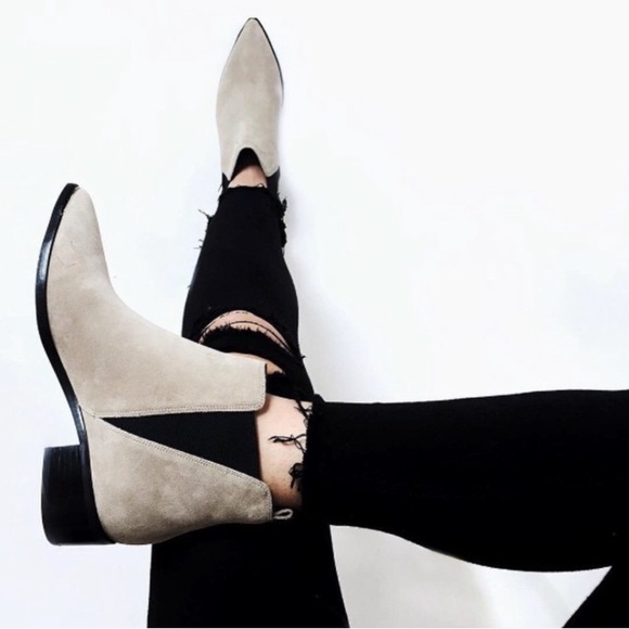 Marc Fisher Shoes - Marc Fisher Ignite Gray Suede Ankle Boots